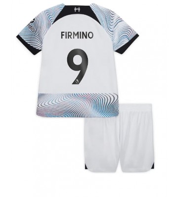 Liverpool Roberto Firmino #9 Bortedraktsett Barn 2022-23 Kortermet (+ Korte bukser)